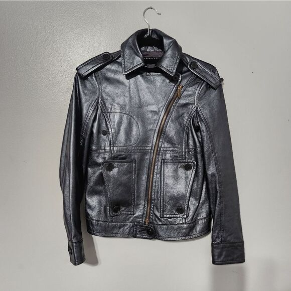 Theory Leather Jacket Size 2 - Picture 5 of 11